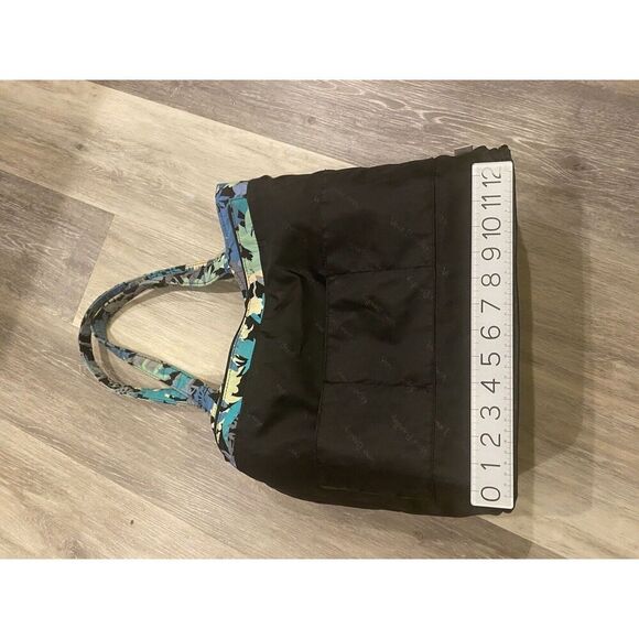 Vera Bradley-CAMO FLORAL-Pleated Tote Quilted Cotton Travel Designer Bag - Picture 12 of 16